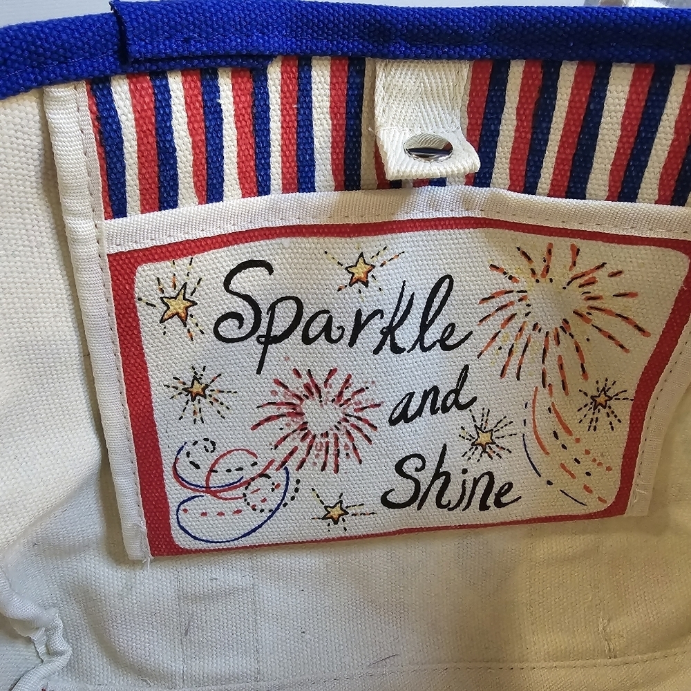 Brighton Red White & You Mini Tote Bag EUC - Picture 6 of 7